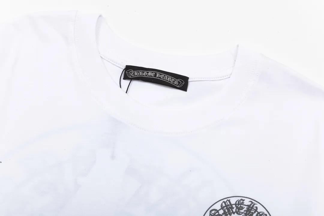 Chrome Hearts/ Logo Same Style T Versatile : White Size：XS~L